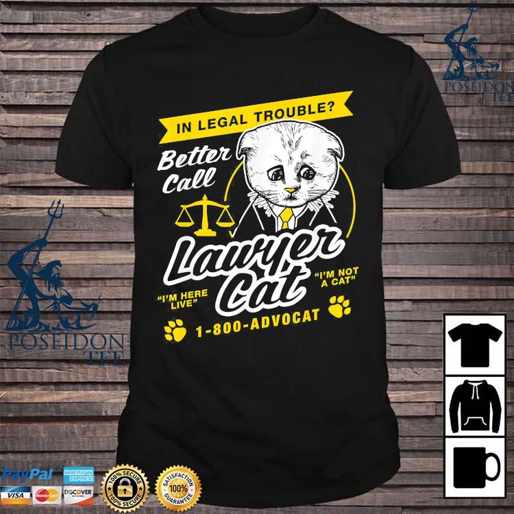 cat lawyer t shirt