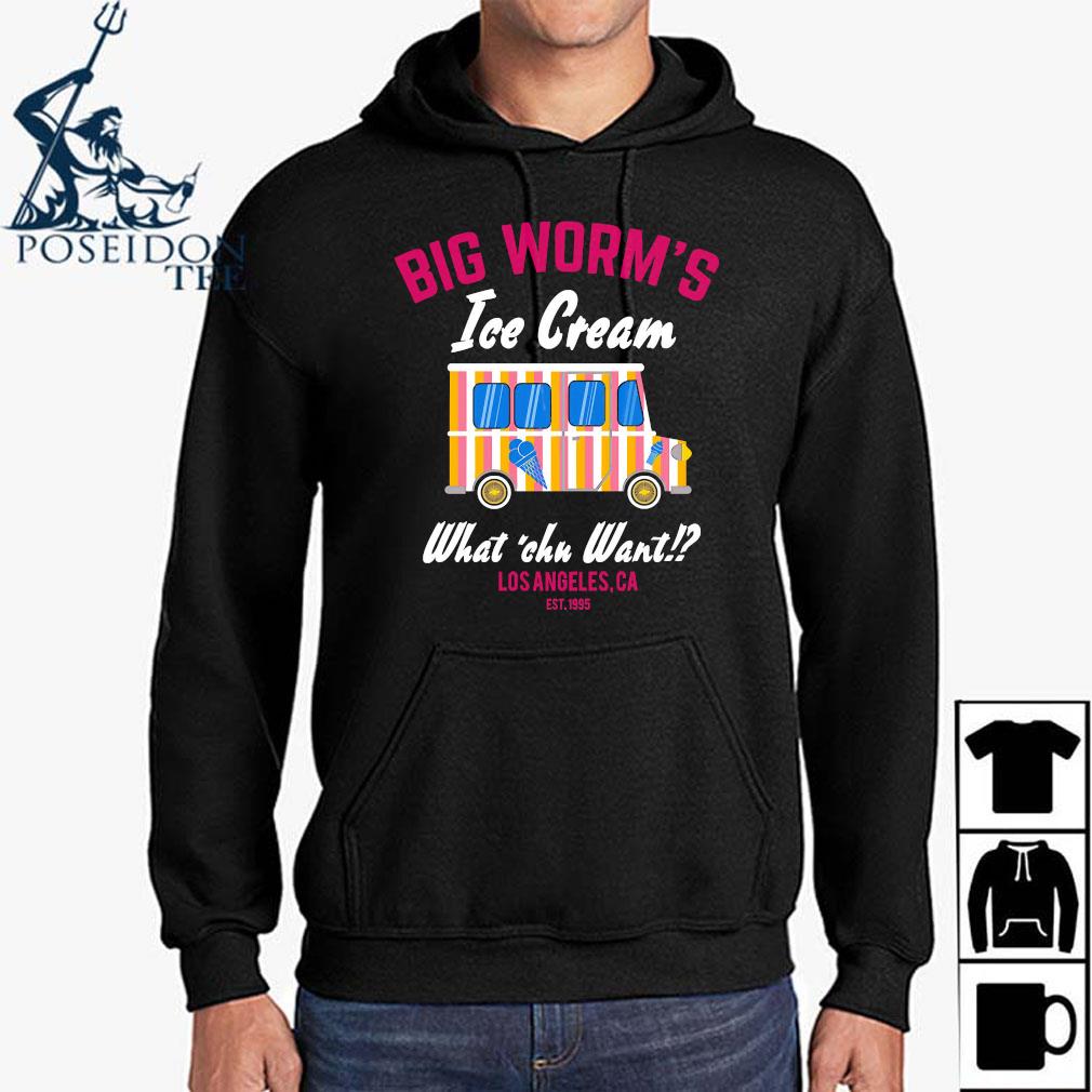 big worm ice cream shirt