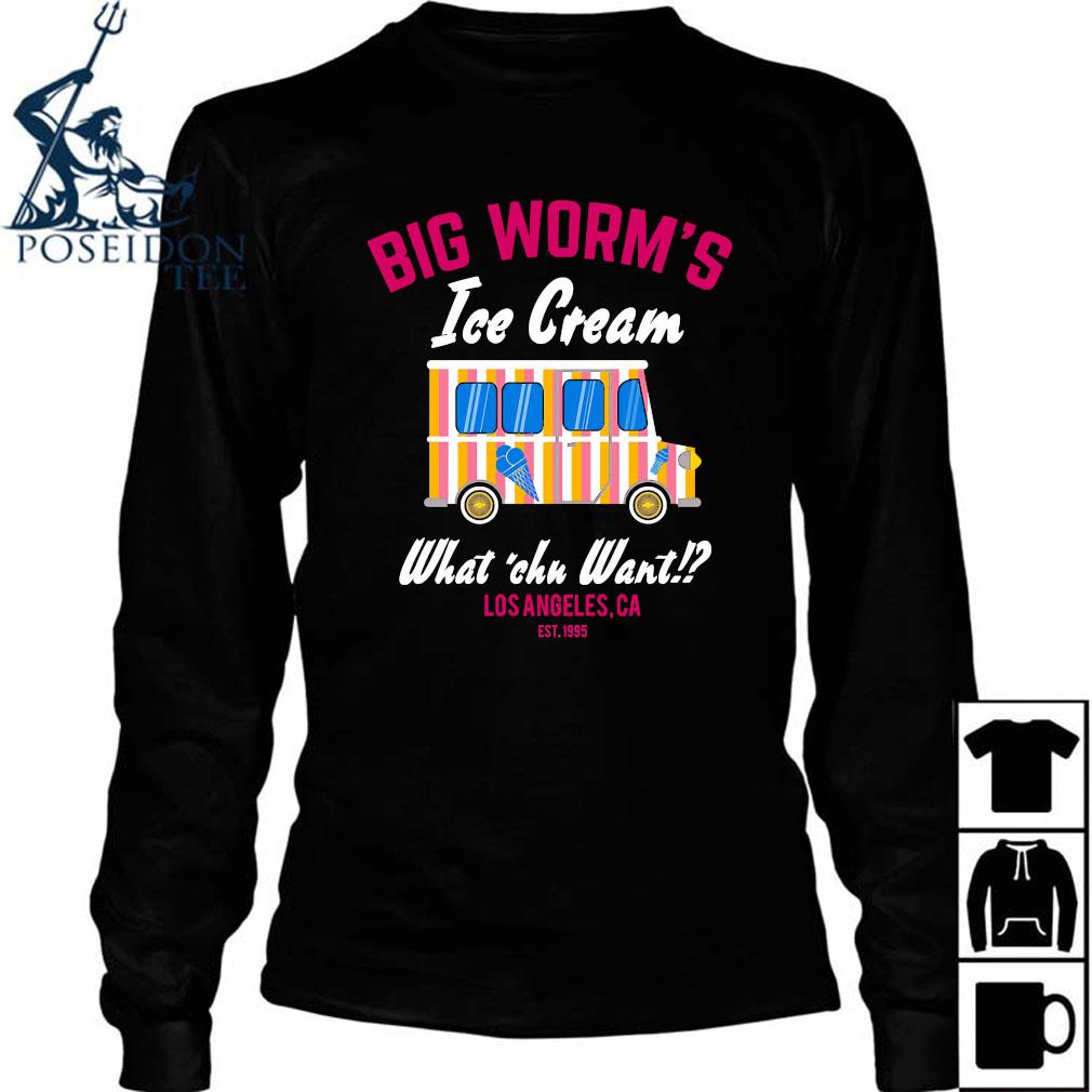 big worm ice cream shirt