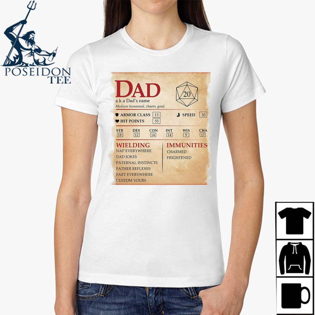 dad dnd stats shirt