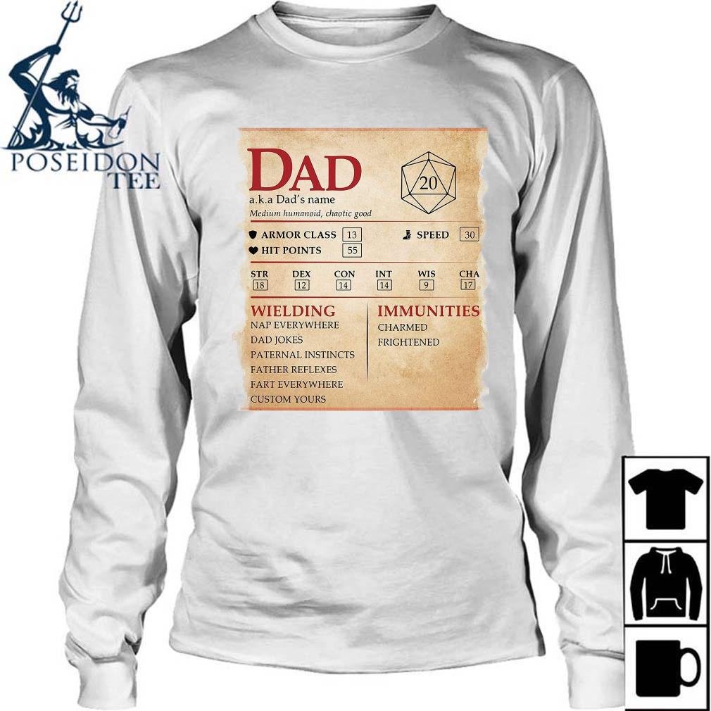 dad dnd stats shirt