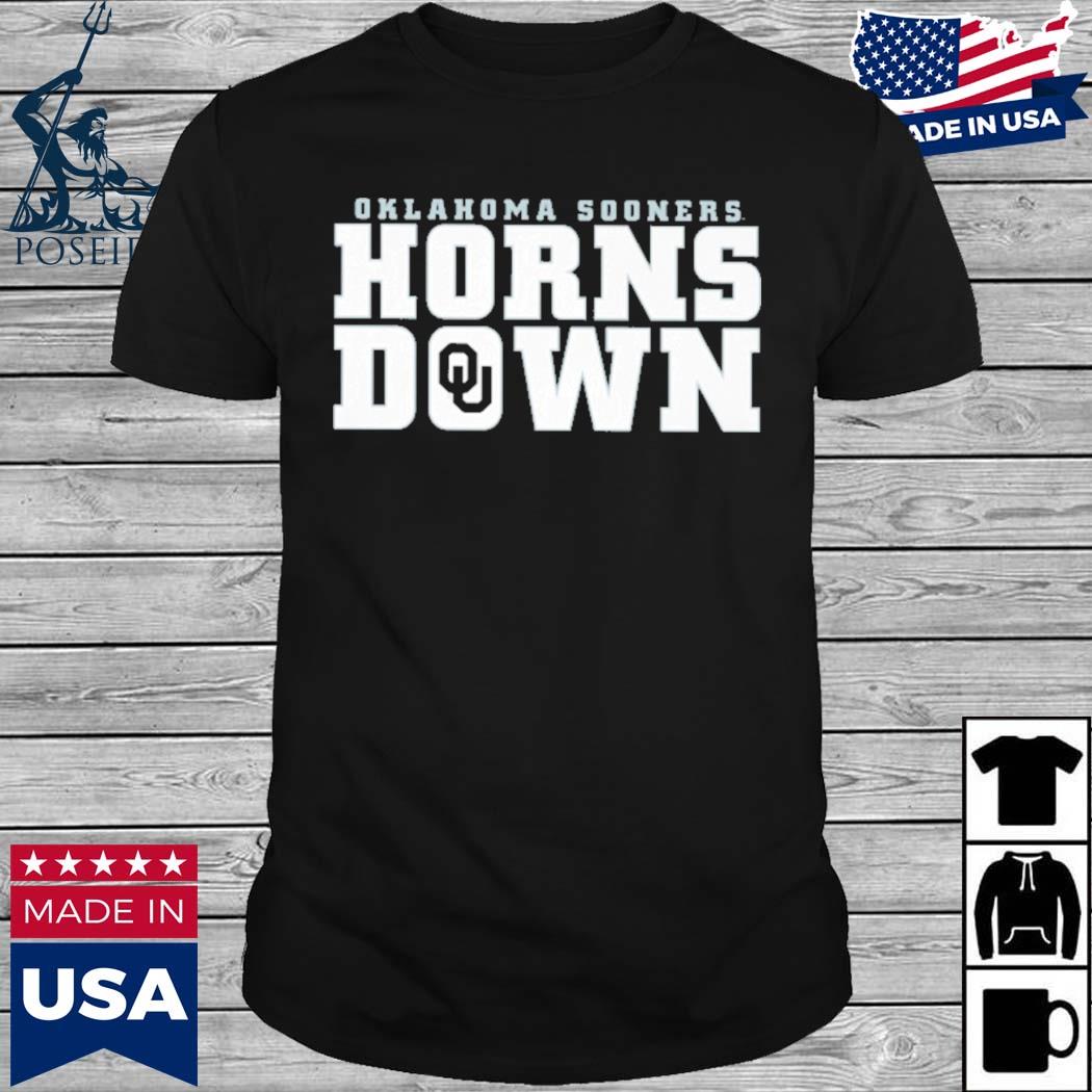 oklahoma sooners horns down shirt