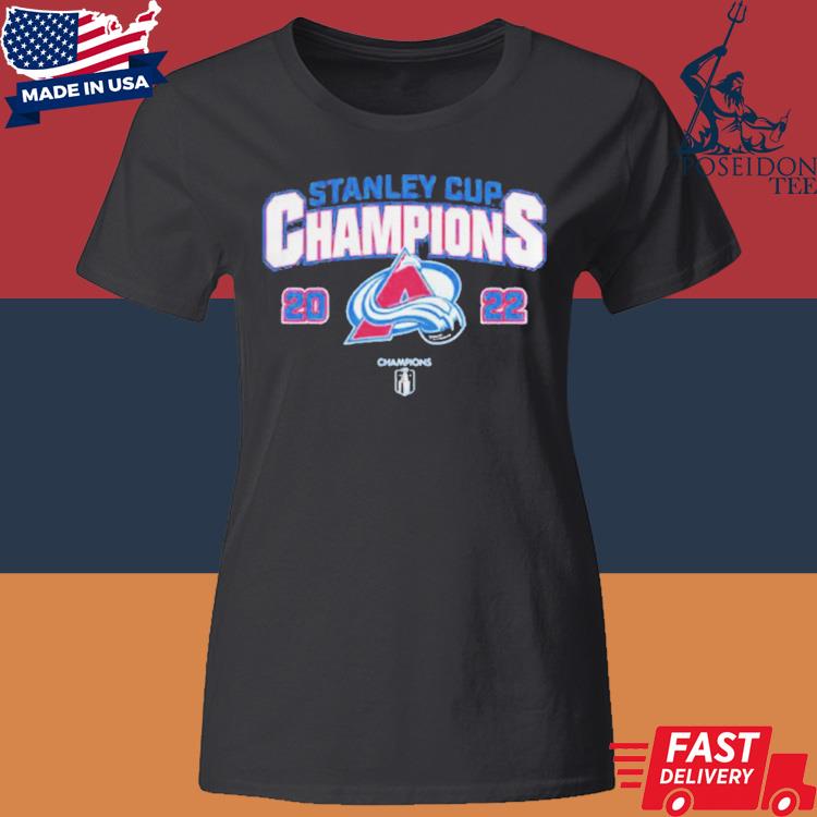 Official 2022 Colorado Avalanche Stanley Cup Champions Roster T-s Classic Womens