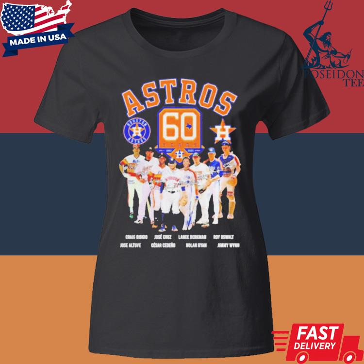 Official Houston Astros Best Players Signatures Shirt Classic Womens