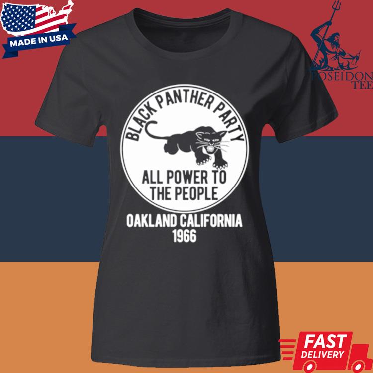 Official Black Panther Party All Power To The People Oakland California 1966 Shirt Classic Womens