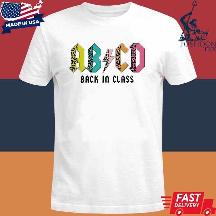 abcd back in class shirt