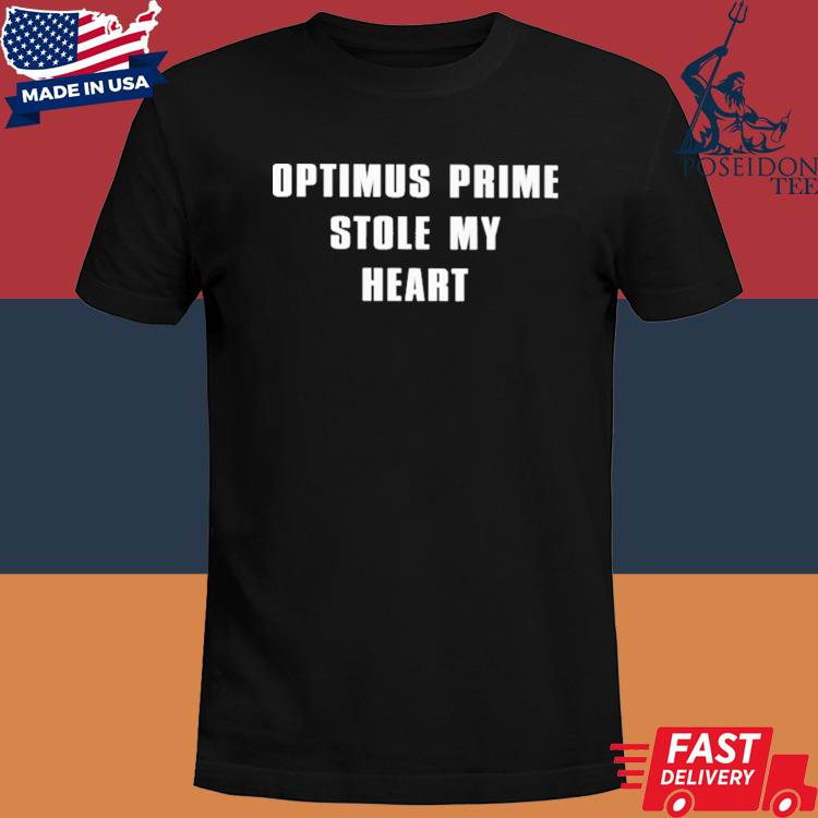 Official Optimus prime stole my heart shirt