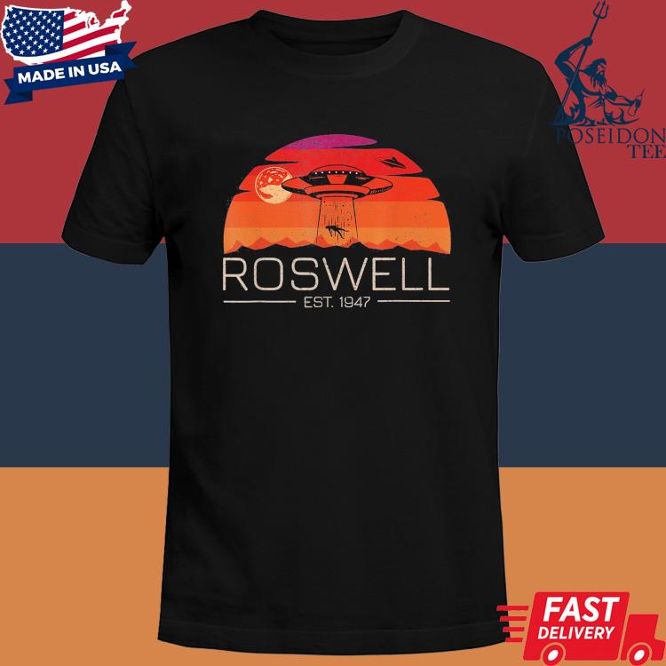 Official Roswell 1947 vintage Alien UFO shirt