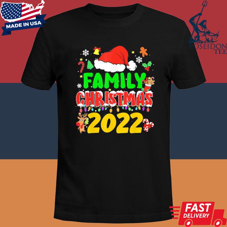 Official Matching family Christmas 2022 team santa elf squad pajamas shirt