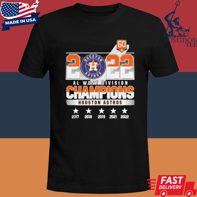 2022 Al west Division Champions Houston Astros 2017-2022 shirt - Kingteeshop