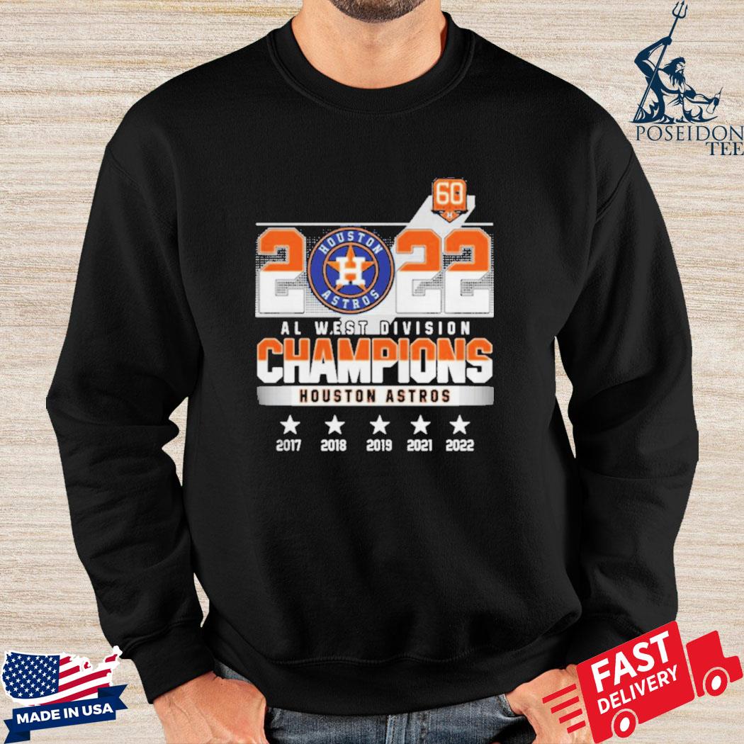 2022 Al west Division Champions Houston Astros 2017-2022 shirt