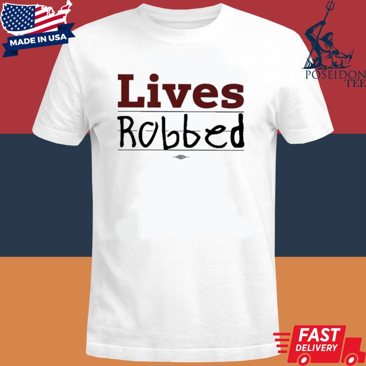Official Lives robbed handwriting T-shirt