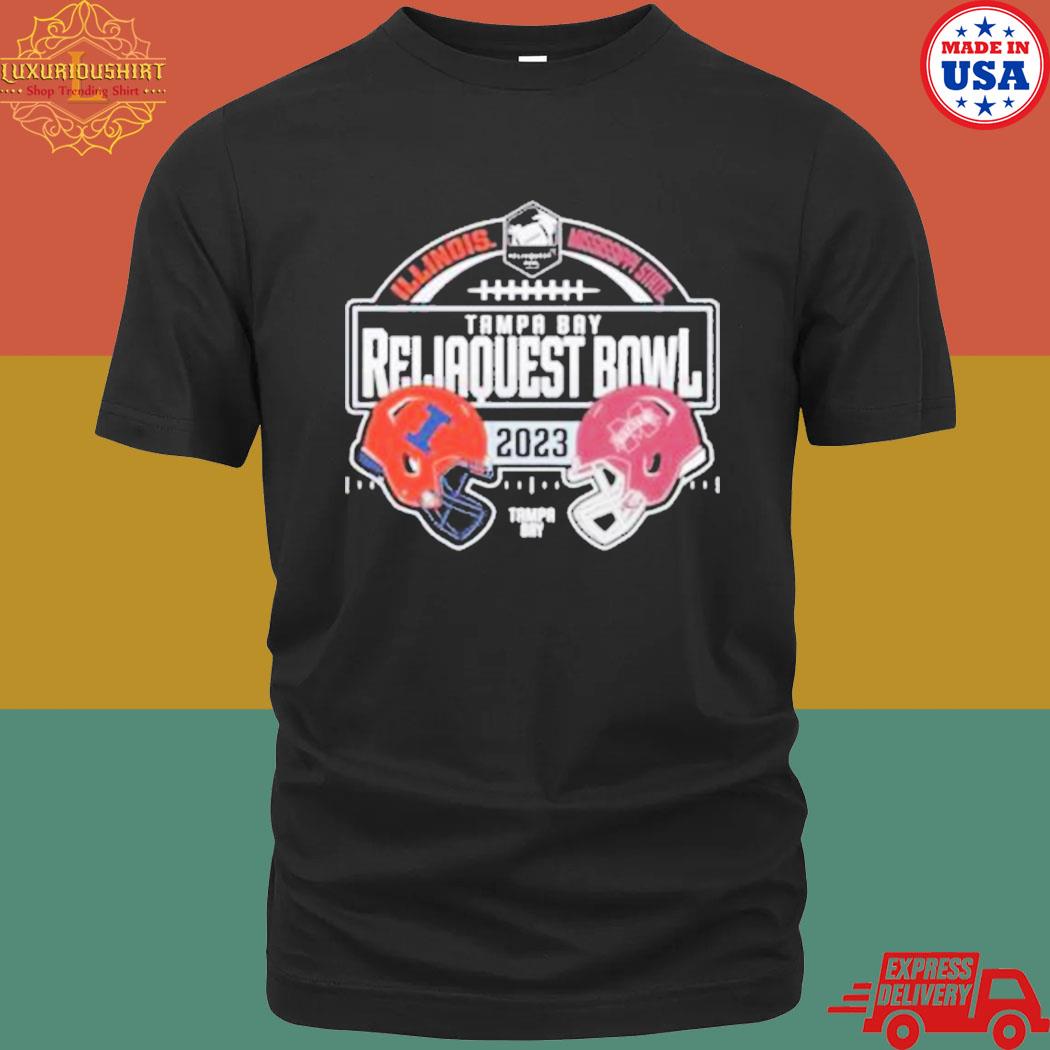 Illinois Fighting Illini Vs Mississippi State Bulldogs Tampa Bay Reliaquest Bowl 2023 T-shirt