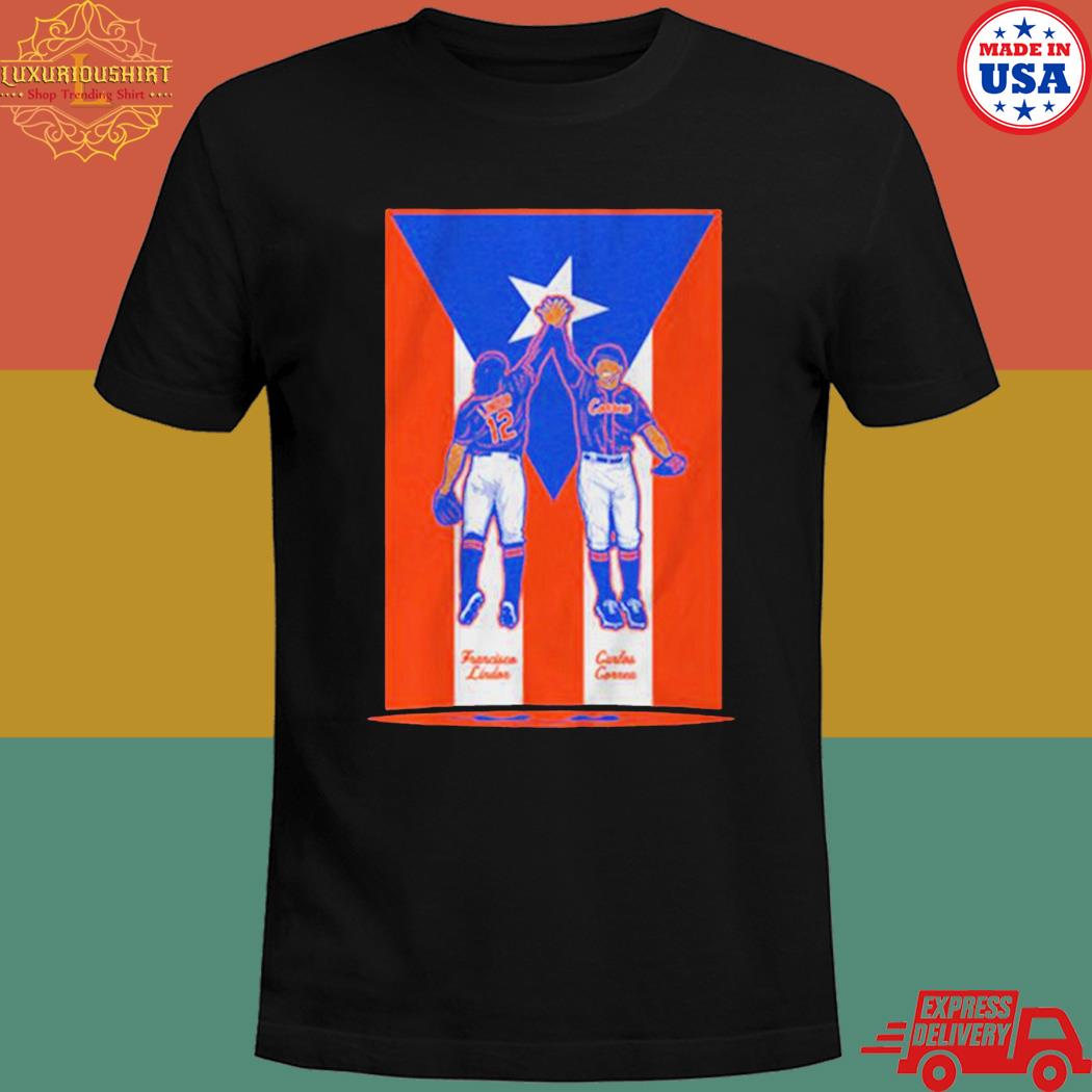 Official 2022 francisco lindor carlos correa puerto rico T-shirt