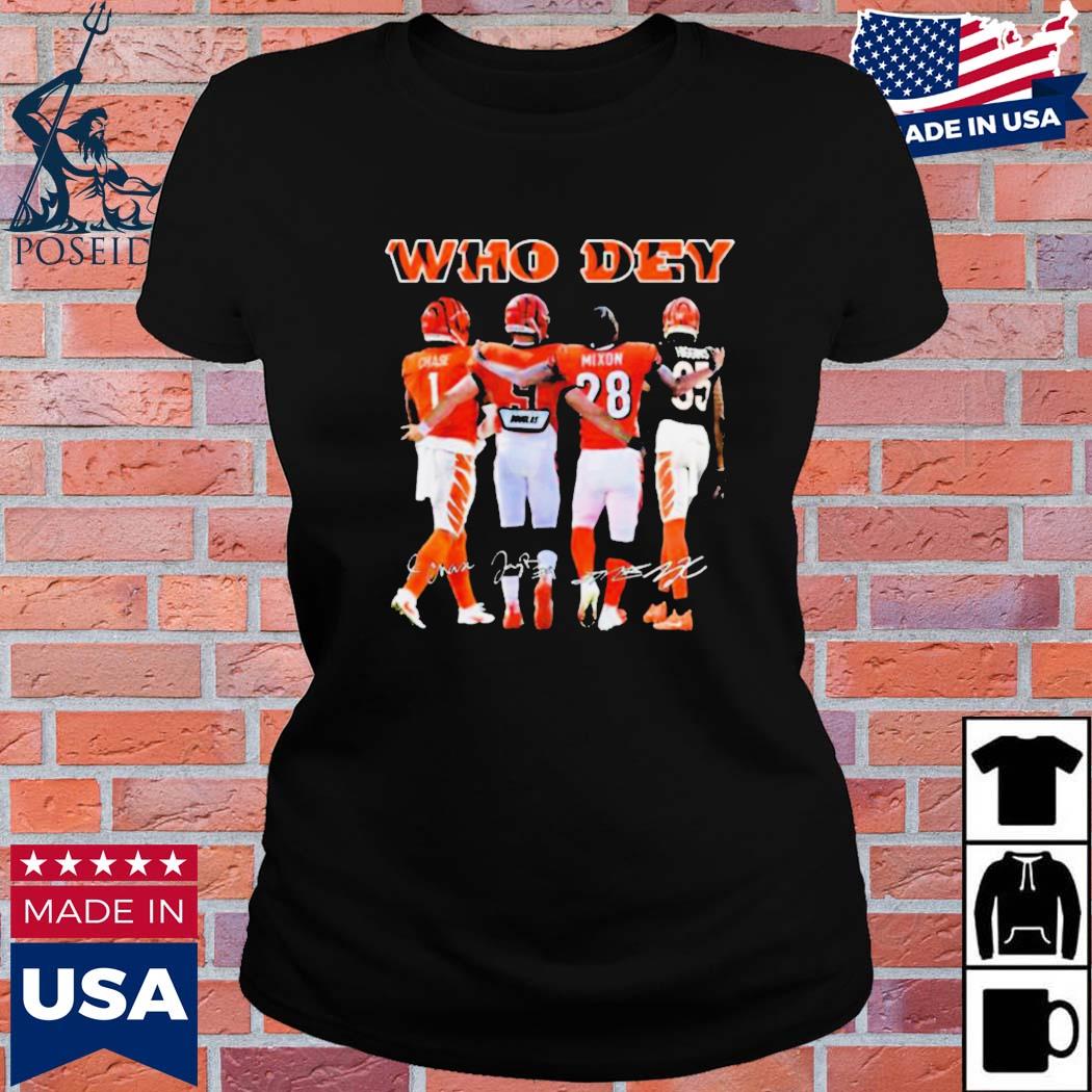 Official who Dey 2023 Cincinnati Bengals Signatures Shirt, hoodie