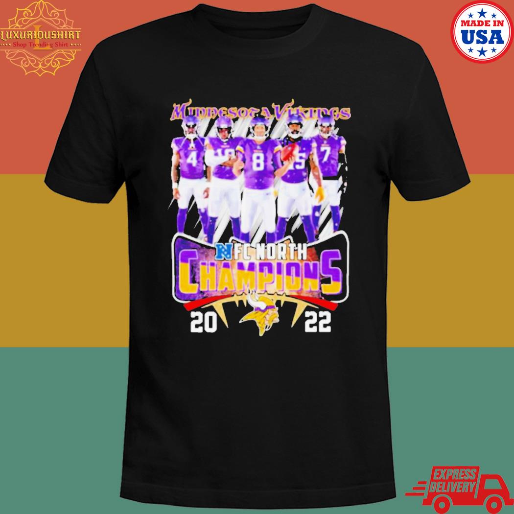 Official Minnesota vikings NFC north 2022 skol champions T-shirt