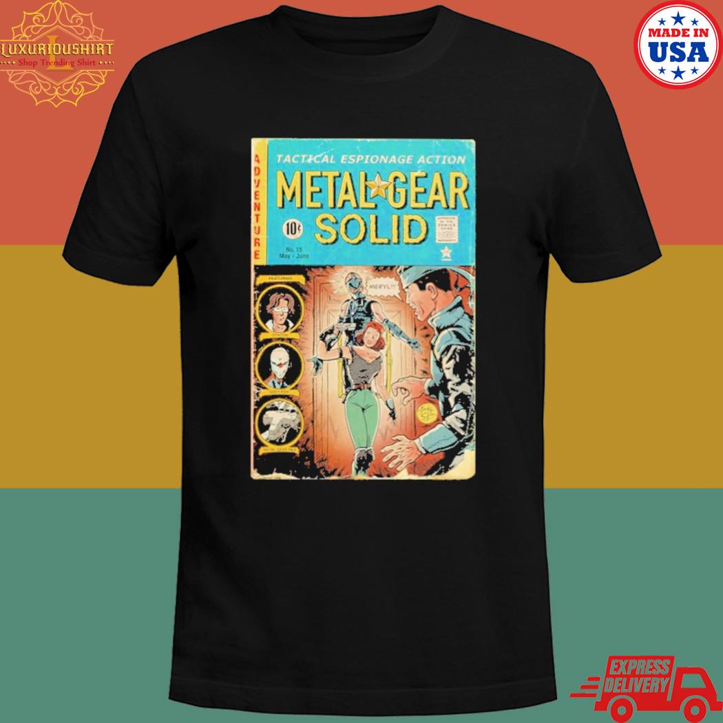 Official Tactical espionage action metal gear solid poster shirt