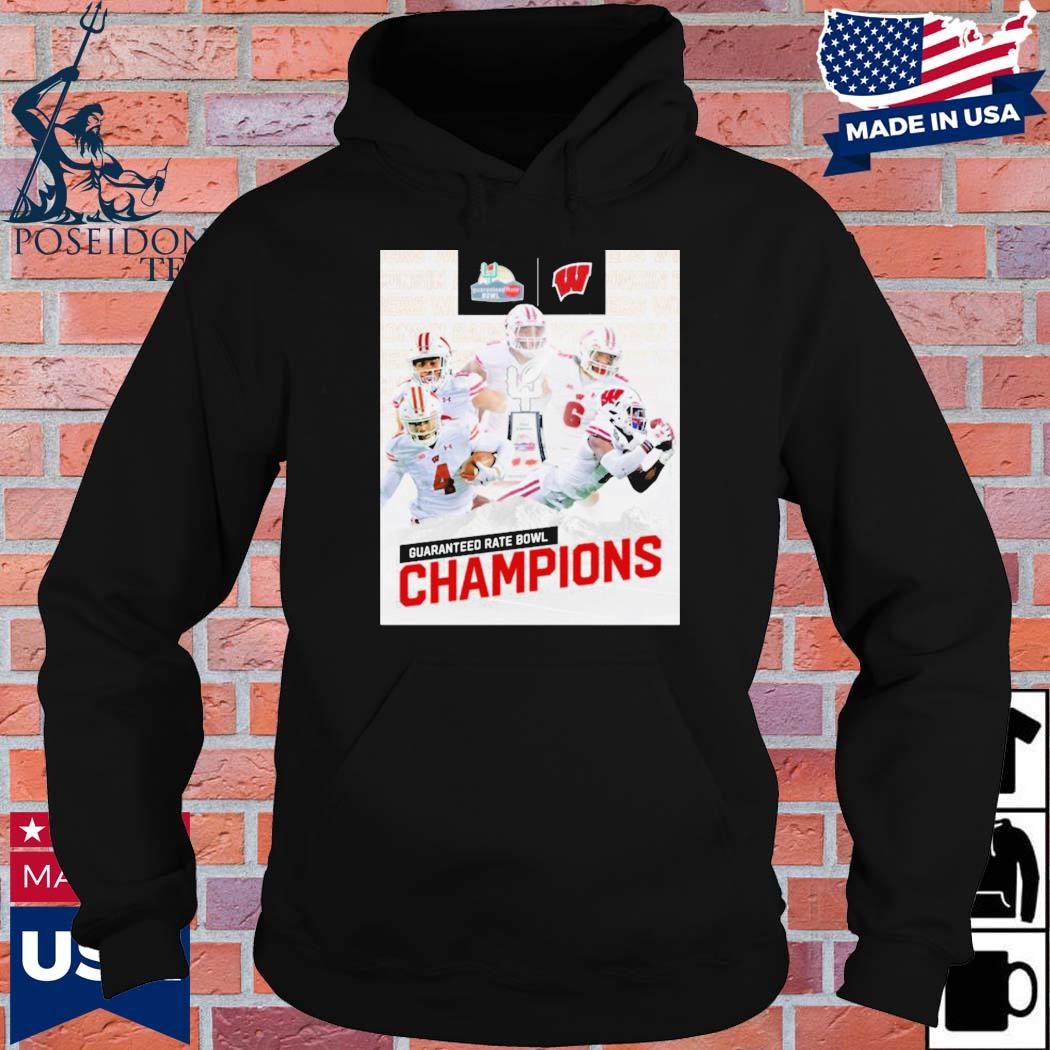 Official wisconsin Football guaranteed rate bowl champions 2022 T-s Hoodie