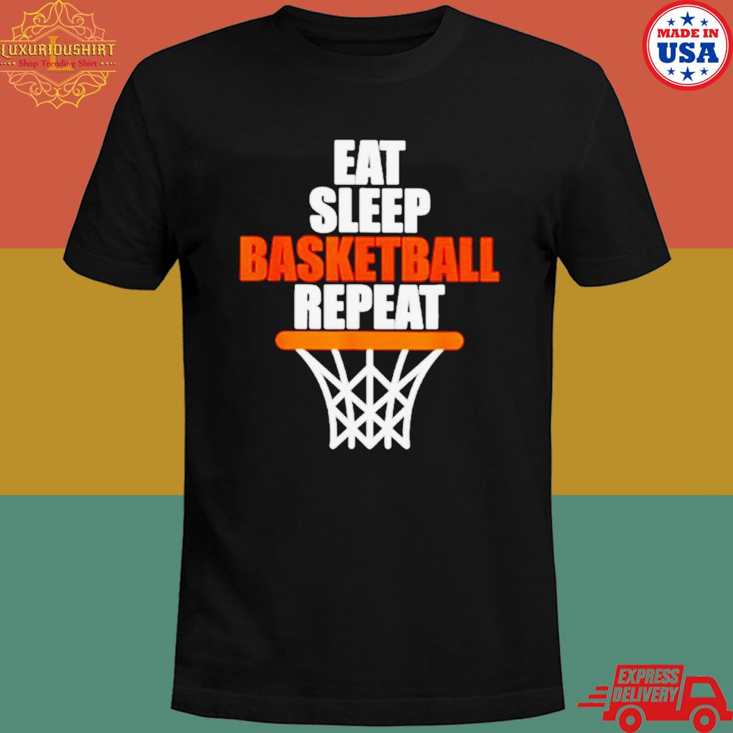 Official Eat sleep basketball repeat T-shirt