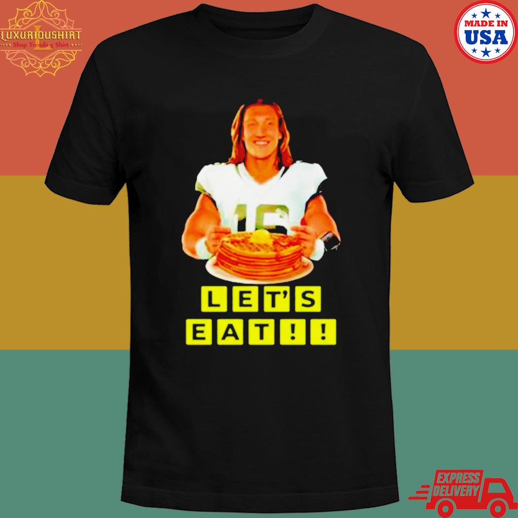 Official official Lets Eat Trevor Lawrence Jaguars Football Waffle