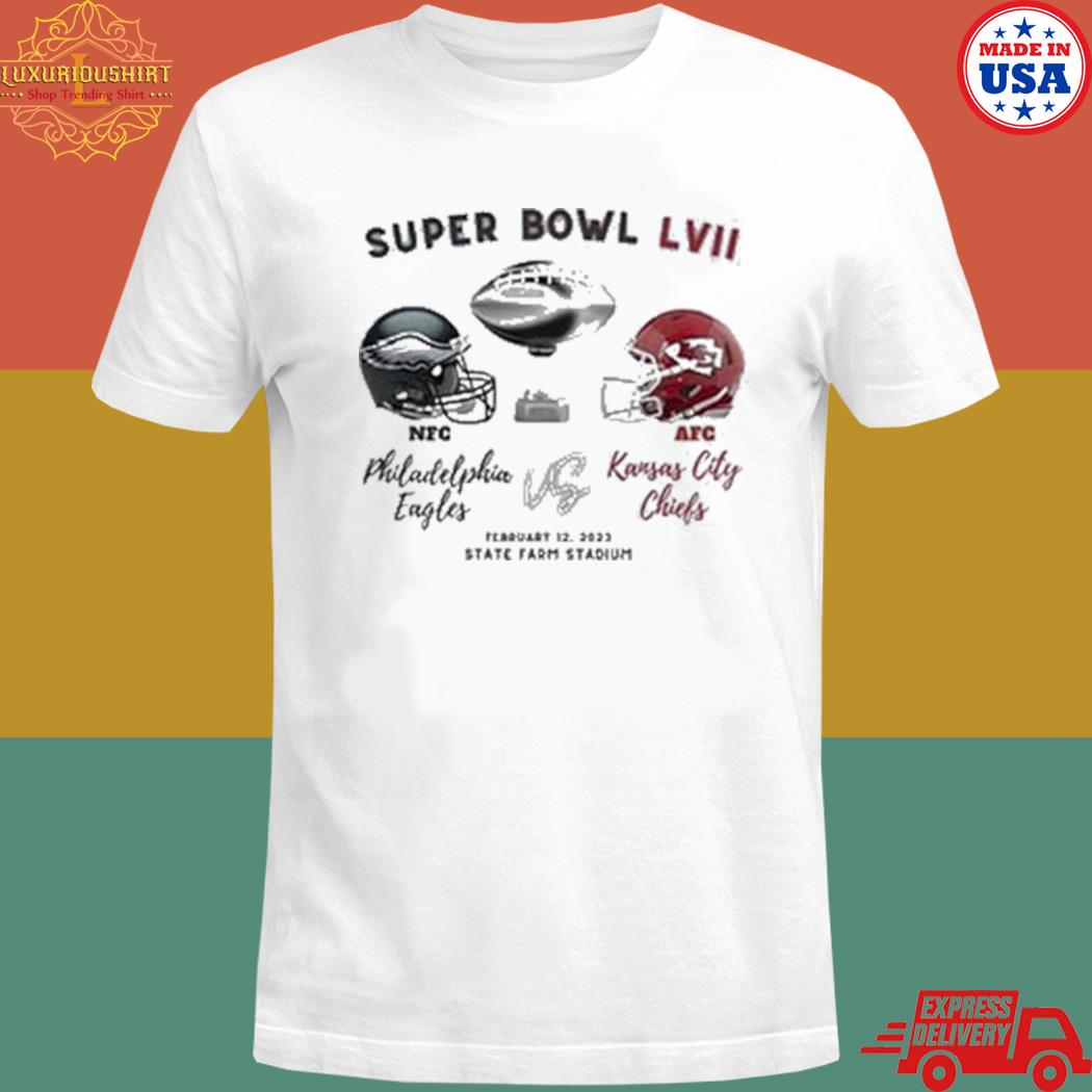 AFC Philadelphia Eagles Vs NFC Kansas City Chiefs Super Bowl LVII 2023 shirt,  hoodie, sweater, long sleeve and tank top