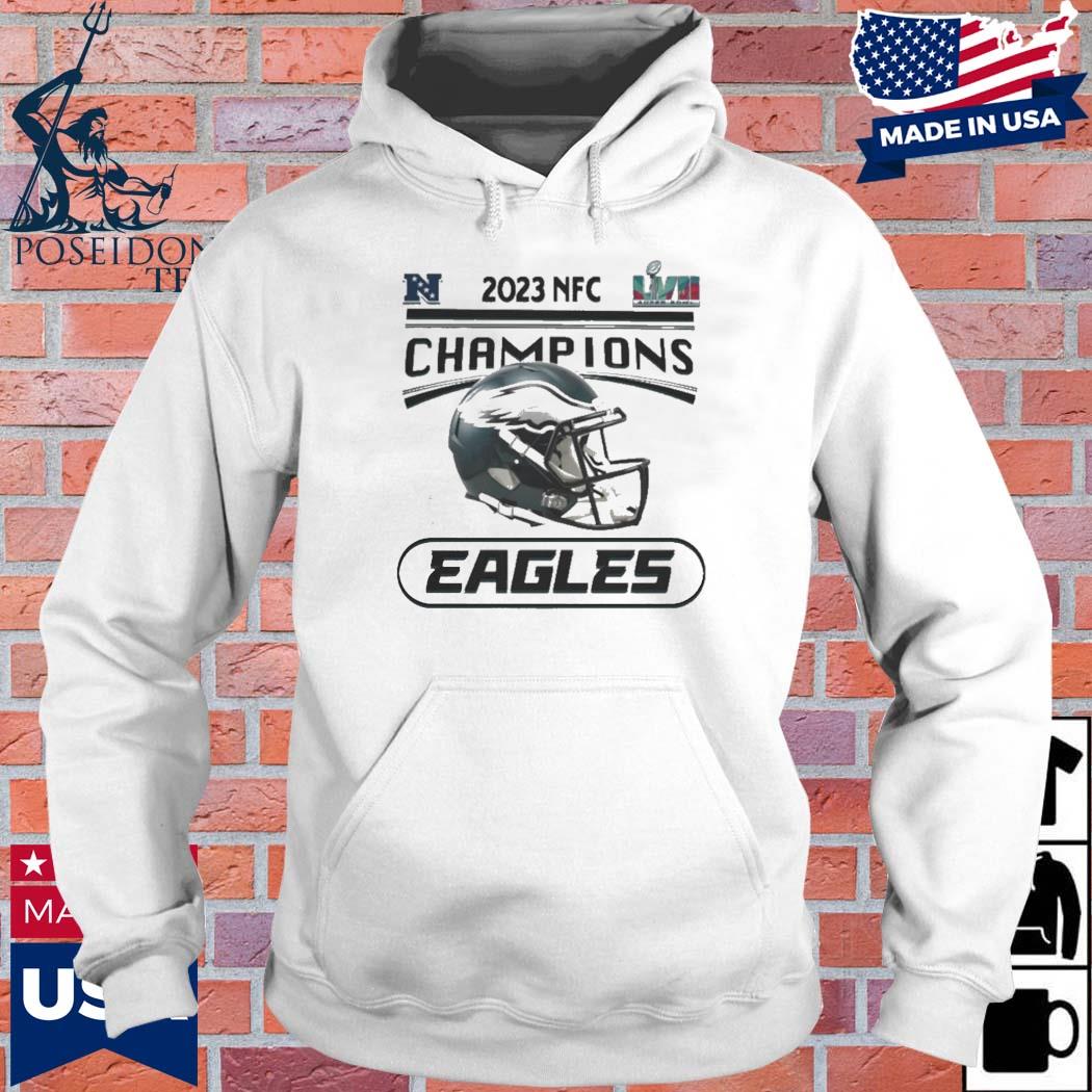 Official Philadelphia eagles 2023 NFC conference champions T-s Hoodie