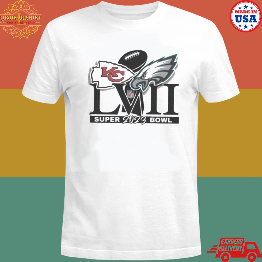 Official 2023 Chiefs vs eagles super bowl lviI T-shirt