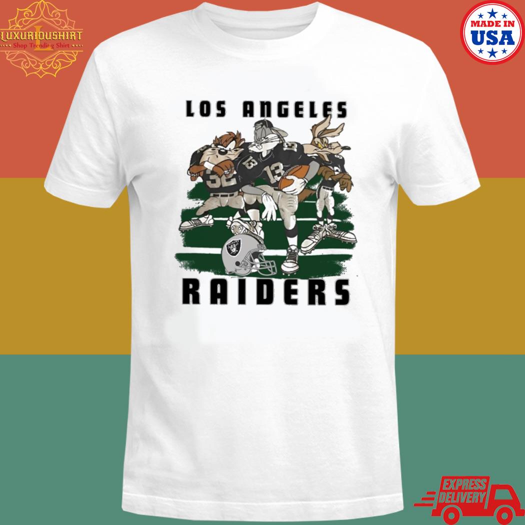 Official Aj cole wearing looney tunes bugs bunny los angeles raiders T-shirt