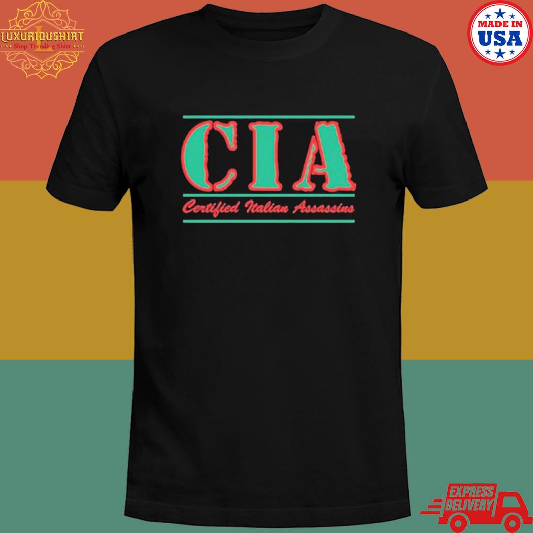 Official Cia certified italian assassins T-shirt