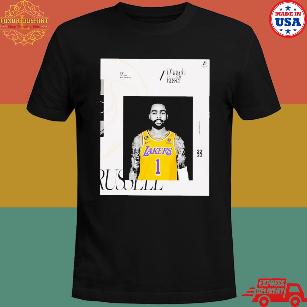 Official D'angelo russell los angeles Lakers 22 23 T-shirt