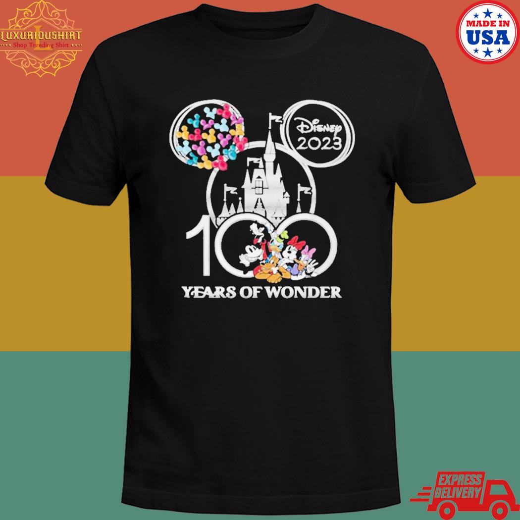 Official Disney 2023 anniversary 100 years of wonder anniversary magical T-shirt