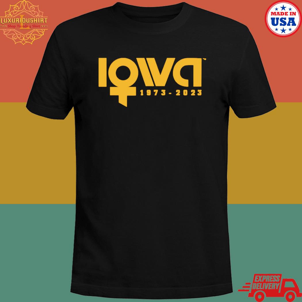 Official Iowa hawkeyes women's athletics 50 years 2023 T-shirt
