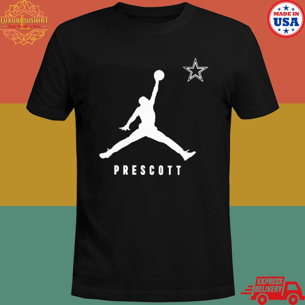 Official Jordan x dak youth Dallas Cowboys lockup T-shirt