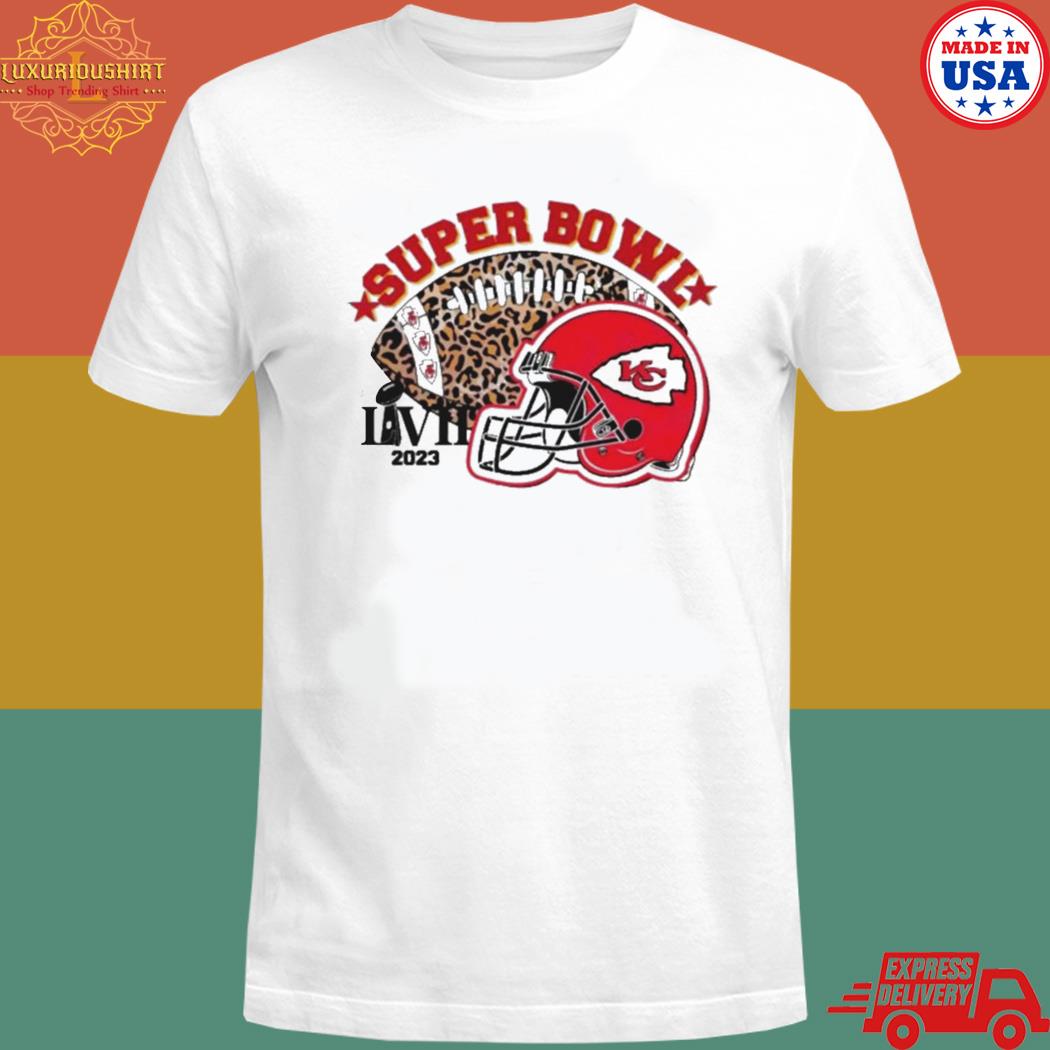 Official Kansas city Chiefs leopard print gameday super bowl 2023 Football T-shirt