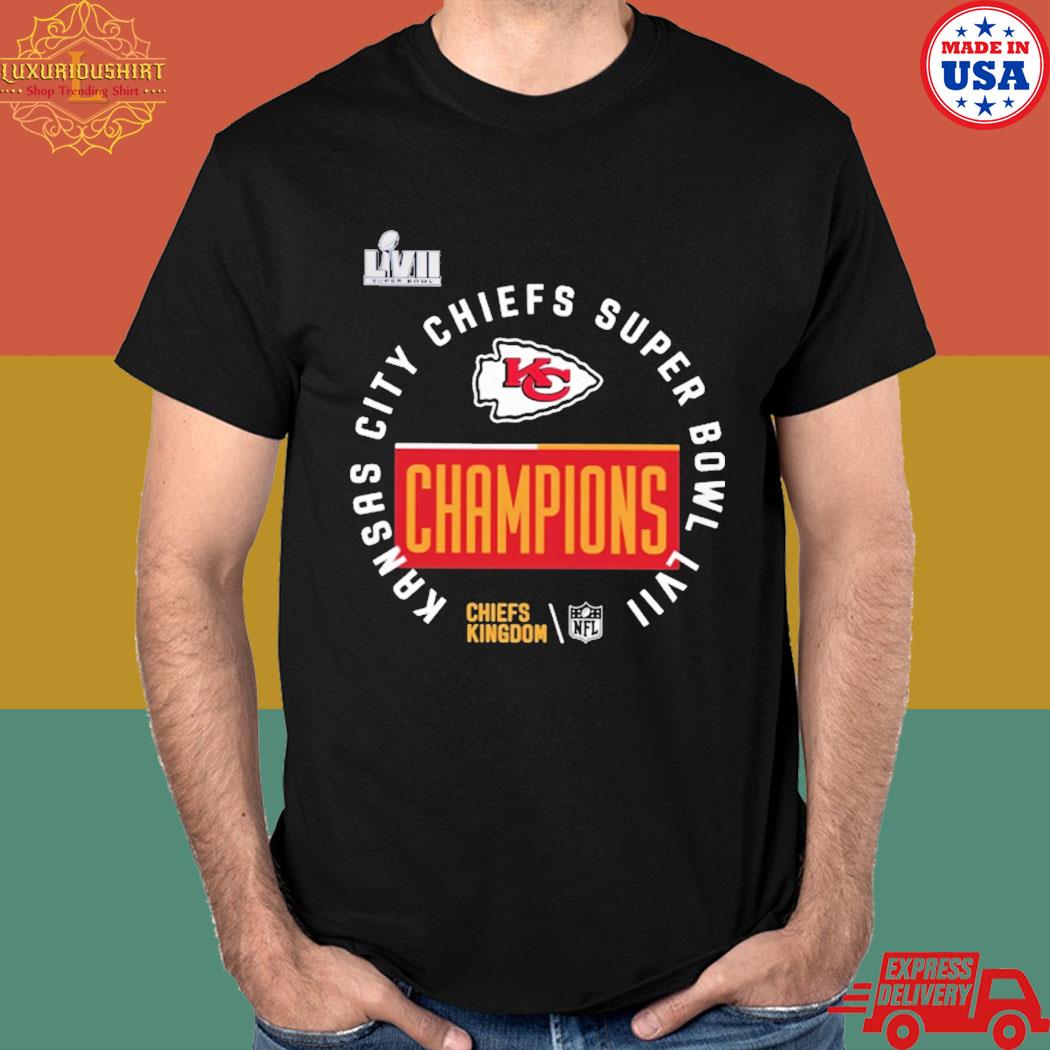 Kansas city Chiefs nike super bowl lviI champions locker room trophy T ...