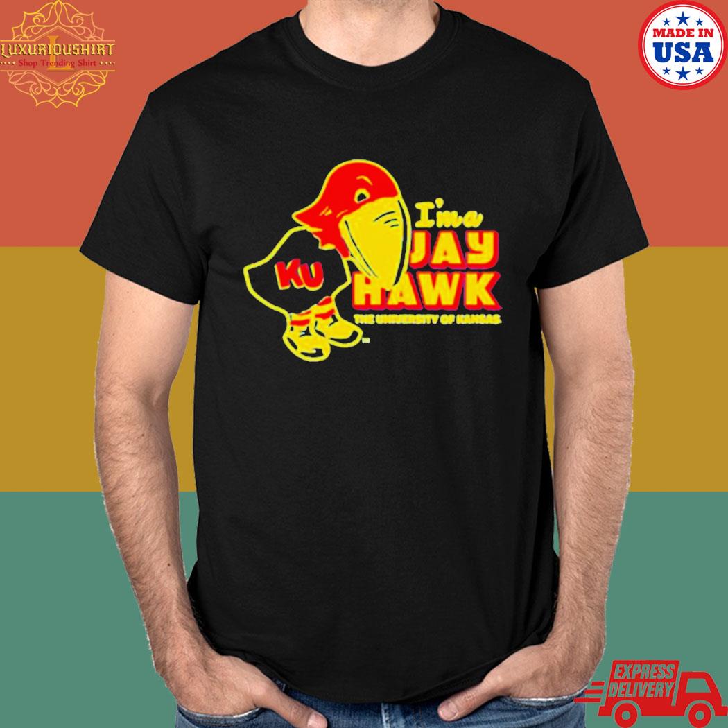 Official Kansas retro I'm a jayhawk T-shirt