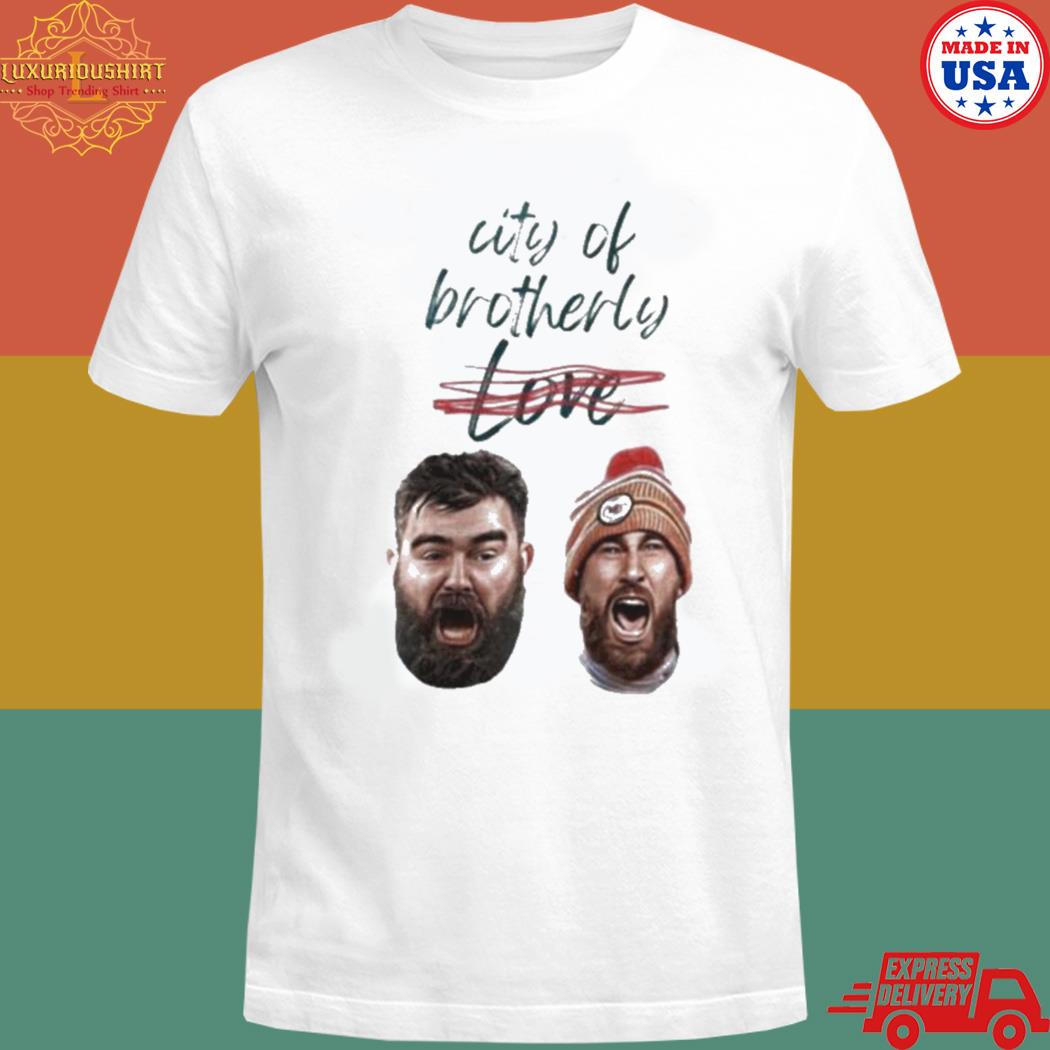 Official Kelce city of brothers love T-shirt