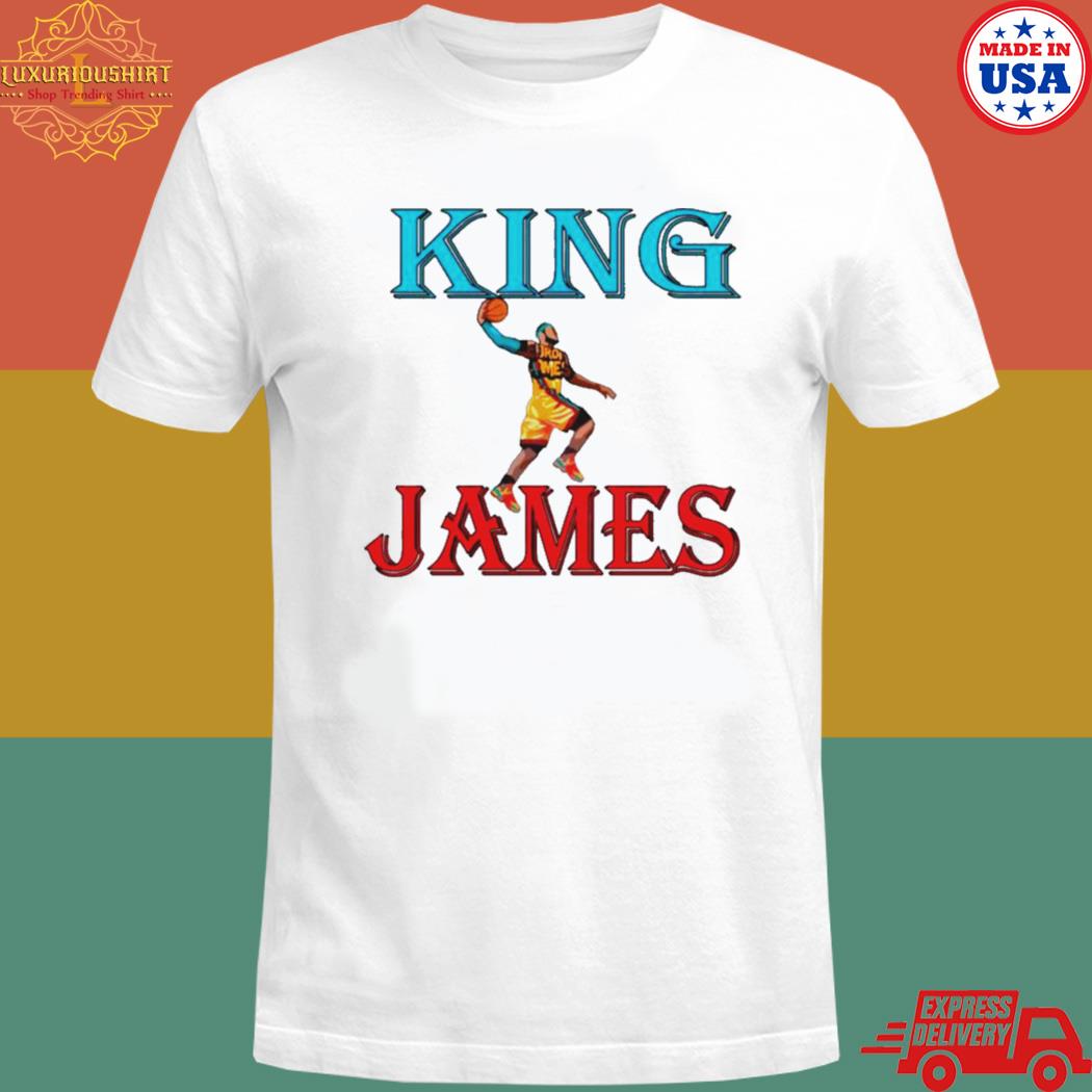 Official King james king of basketball T-shirt