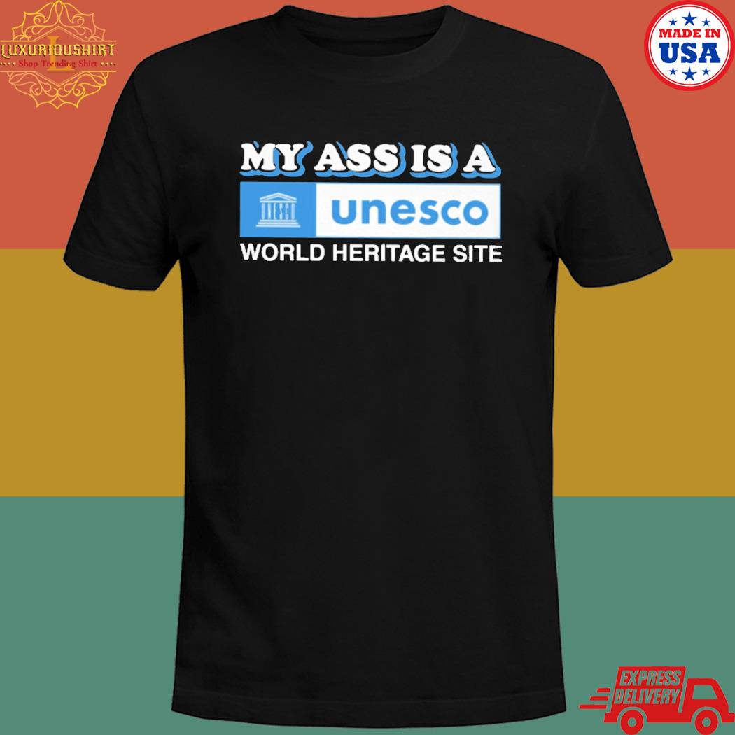 Official My ass is a world heritage site baby T-shirt