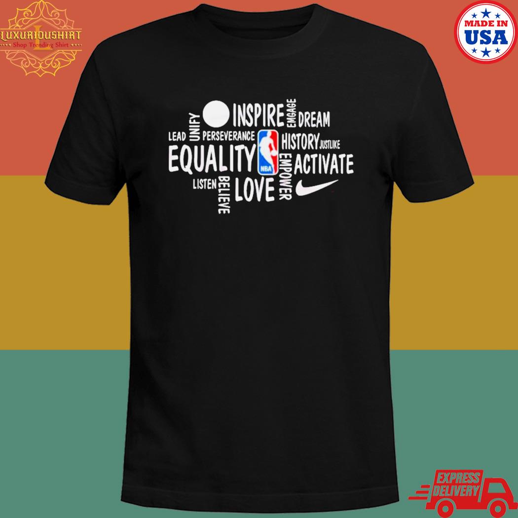 Official NBA black history month inspire dream equality T-shirt
