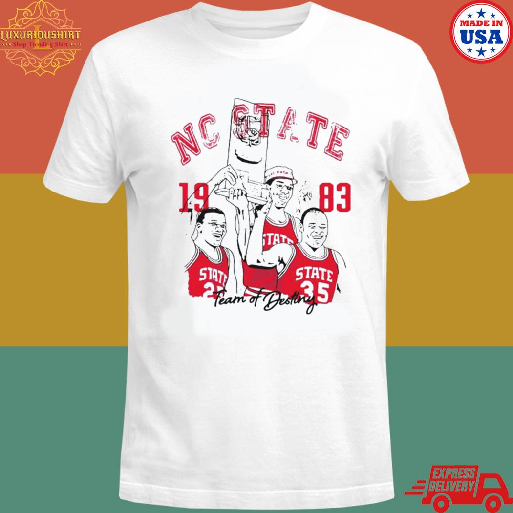 Official Nc state champs 1983 team of destiny T-shirt