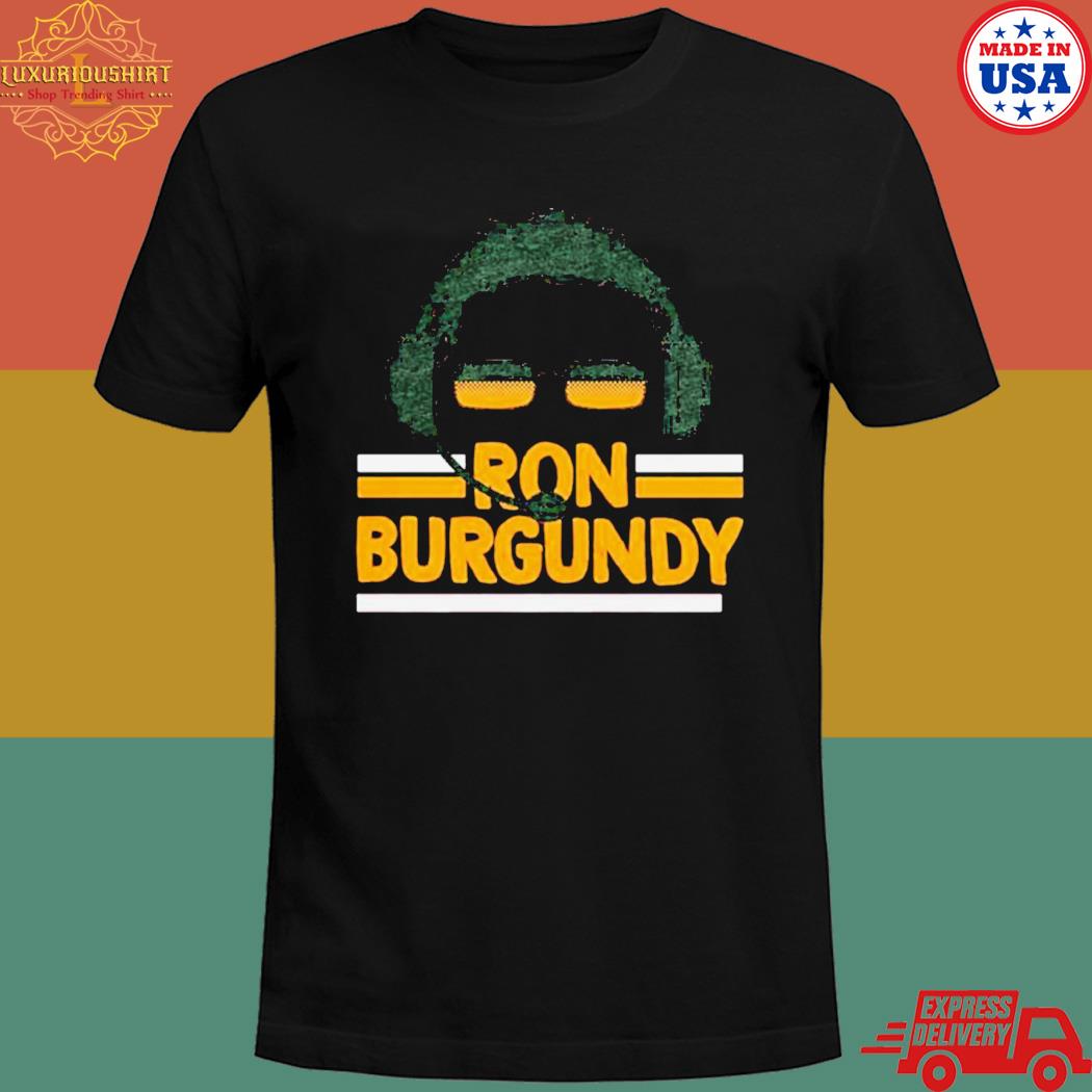 Official Ron burgundy gold Washington Football T-shirt