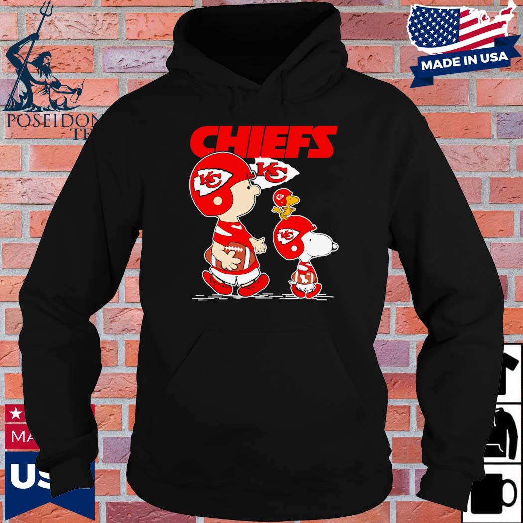 Snoopy and charlie playing Kansas city Chiefs shirt, hoodie, sweater, long  sleeve and tank top