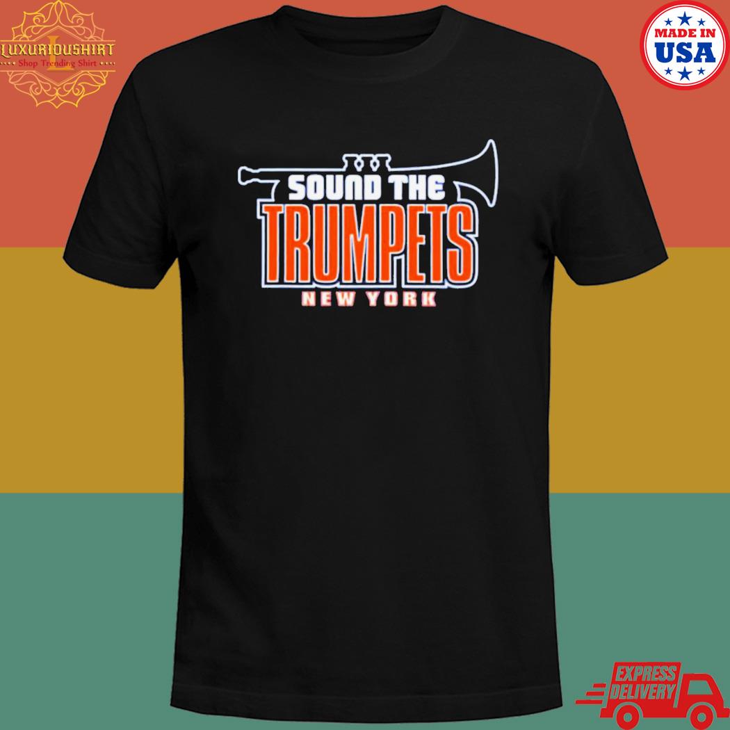 Official Sound the trumpets new york mets baseball T-shirt