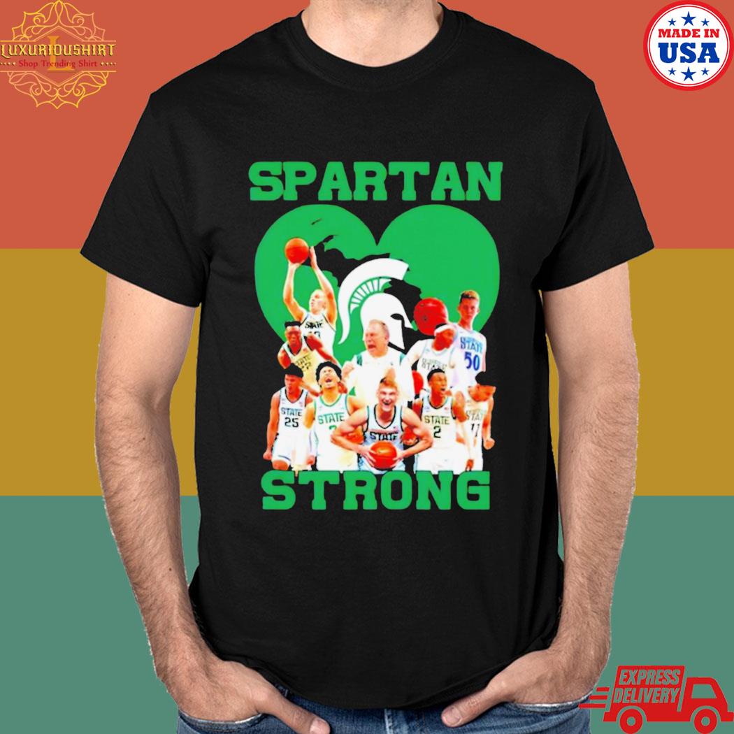 Official Spartan strong msu basketball team T-shirt
