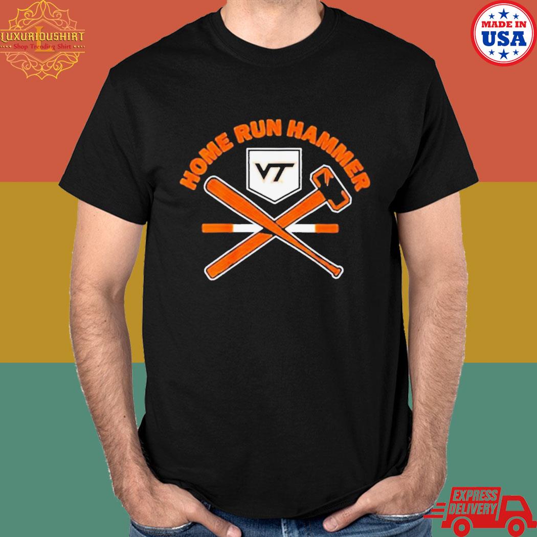 Official Virginia tech baseball home run hammer T-shirt