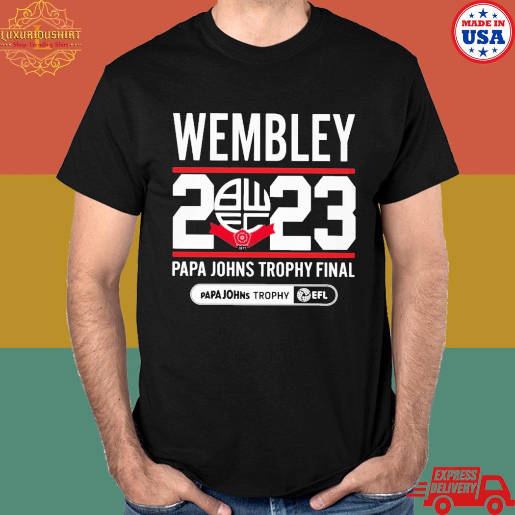 Official Wembley 2023 papa johns trophy final T-shirt