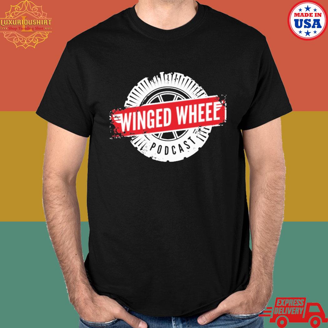 Official Winged wheel podcast T-shirt