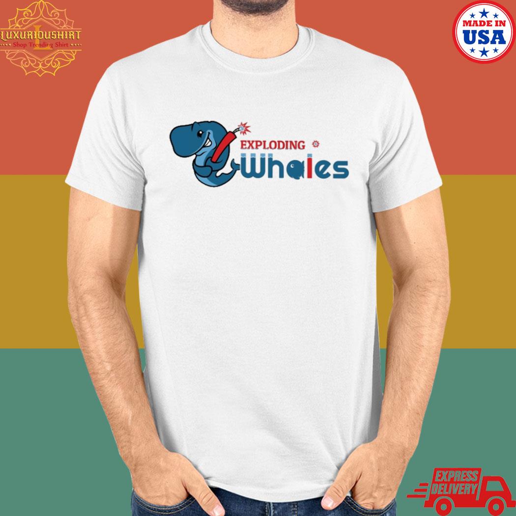 Official Eugene emeralds exploding whales T-shirt