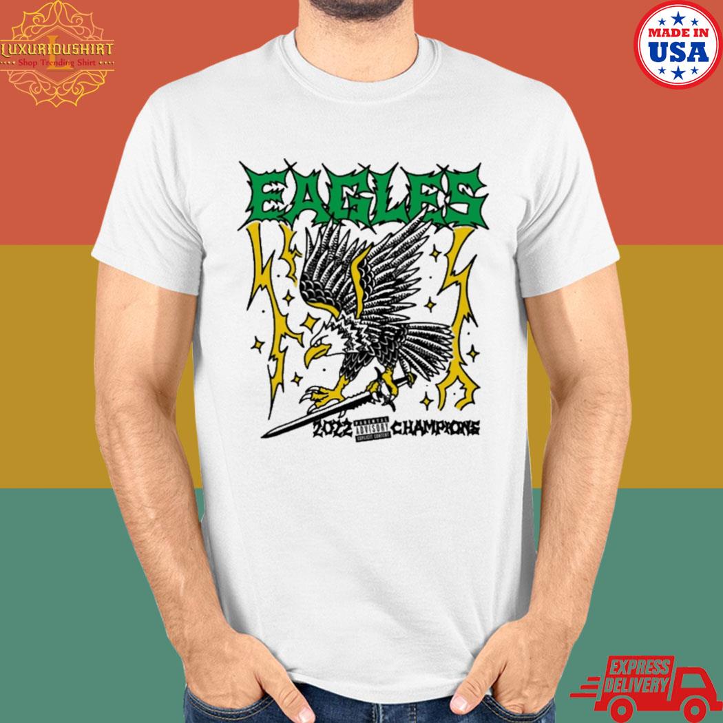 Official Ghost bongo merch eagles zozz champions T-shirt